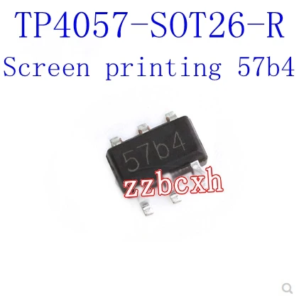 20PCS/LOT New original In Stock TP4057-SOT26-R SOT23-6 6-foot screen printing 57b4