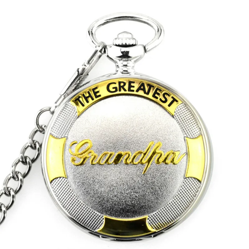 

Карманные часы серебро $ золото самый большой дедушка кварцевые карманные часы с ремешком часы цепь рождественские часы подарок для мужчин/...