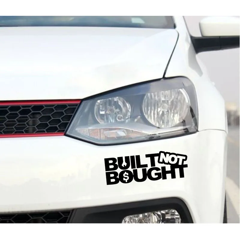 QYPF 14 5 см * BUILT NOT BOUGHT забавные виниловые наклейки для автомобиля стикер
