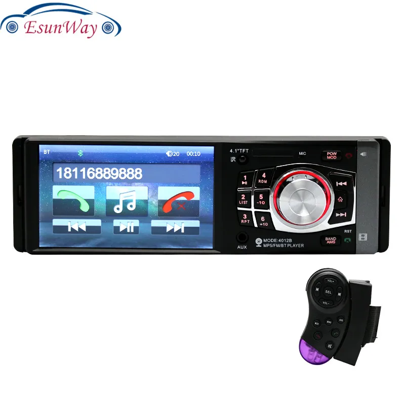 Автомобильный MP3-плеер 4012 Bluetooth автомобильное аудио стерео музыка FM-радио