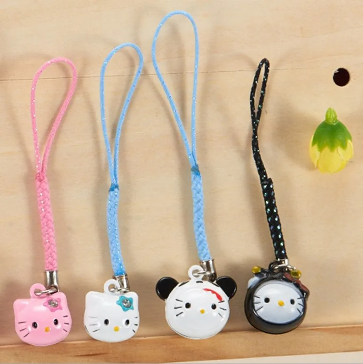 Мультфильм рисунок «Hello Kitty» телефон ремешок Мобильный Ремень для телефона декоративные ремешки для iPhone Универсальный 15 видов на выбор 100 шт./лот
