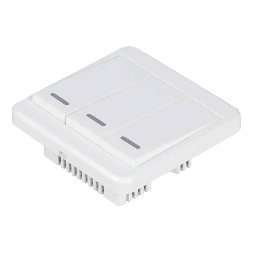 

WiFi Smart Switch 3 Gang Light Wall Switch APP Remote Control with Amazon Alexa Google Home Timing Schedules UK Plug