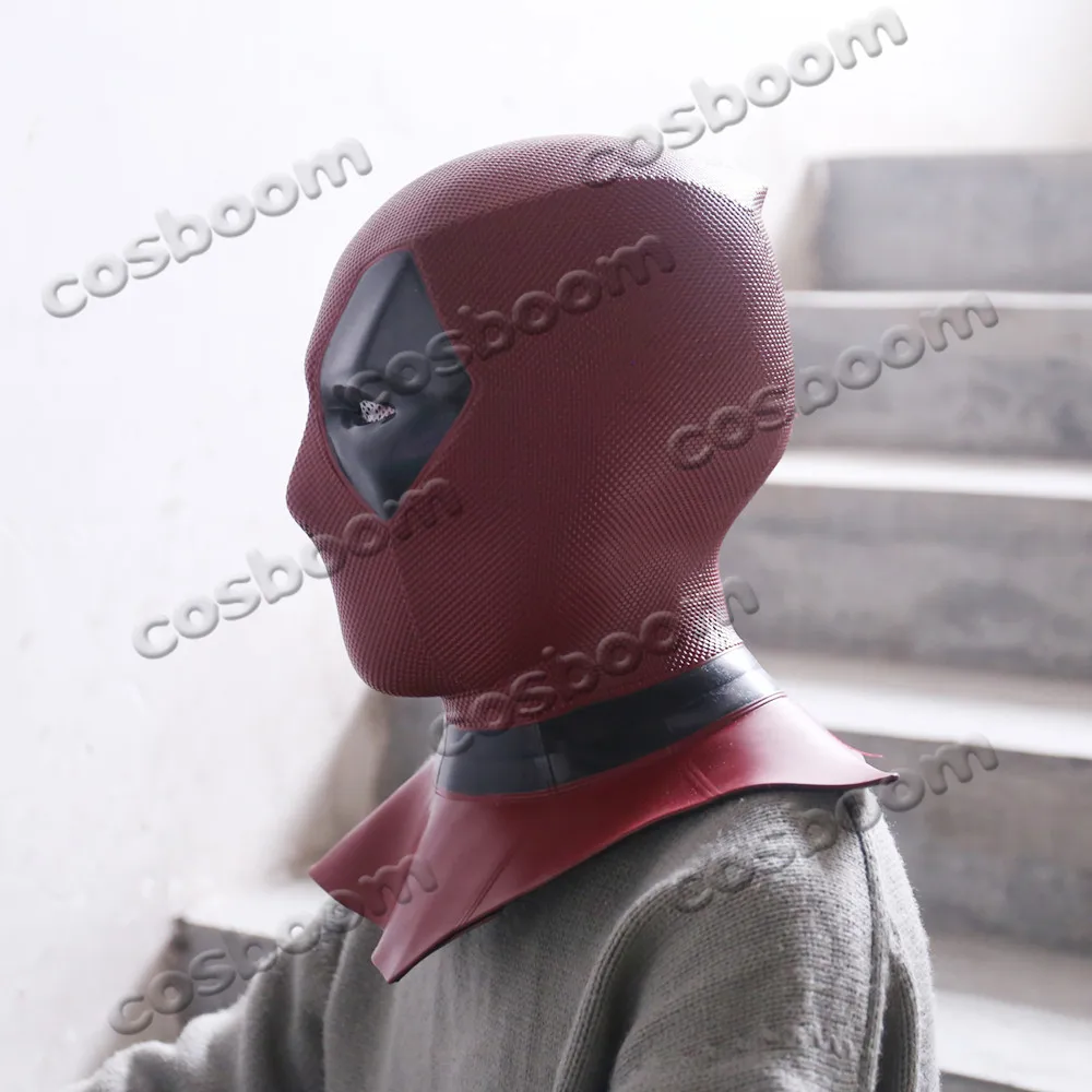 COSBOOM Deadpool 2, маска Дэдпул, ПВХ, 3D печать, для взрослых, на Хэллоуин, карнавал, косплей, реквизит, маска на все лицо, Deadpool, косплей