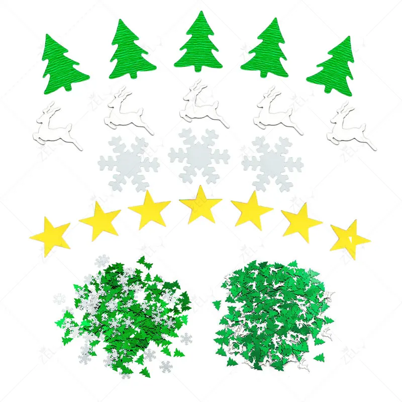 ZLJQ Веселая фотография искусственное украшение елка снежинка Лось звезда зеленые