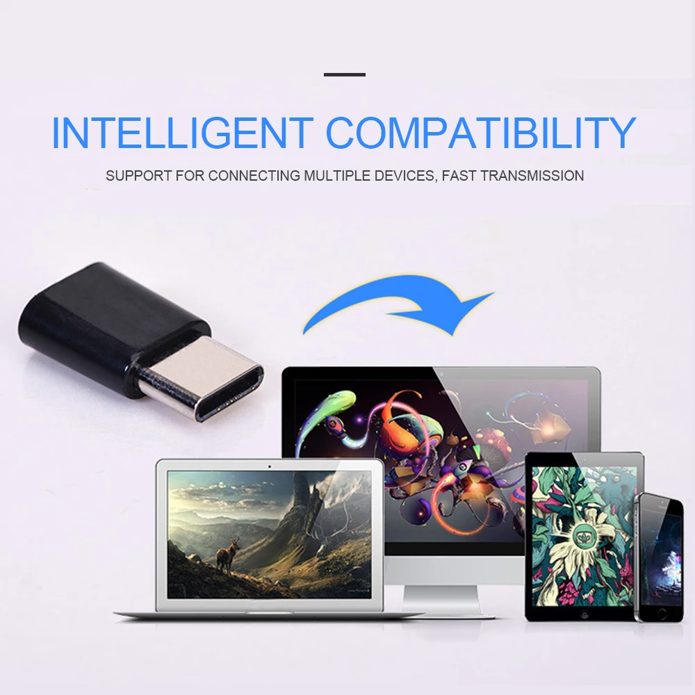 Практичный адаптер OTG Android Type c на Micro USB интерфейс c|Соединители| |