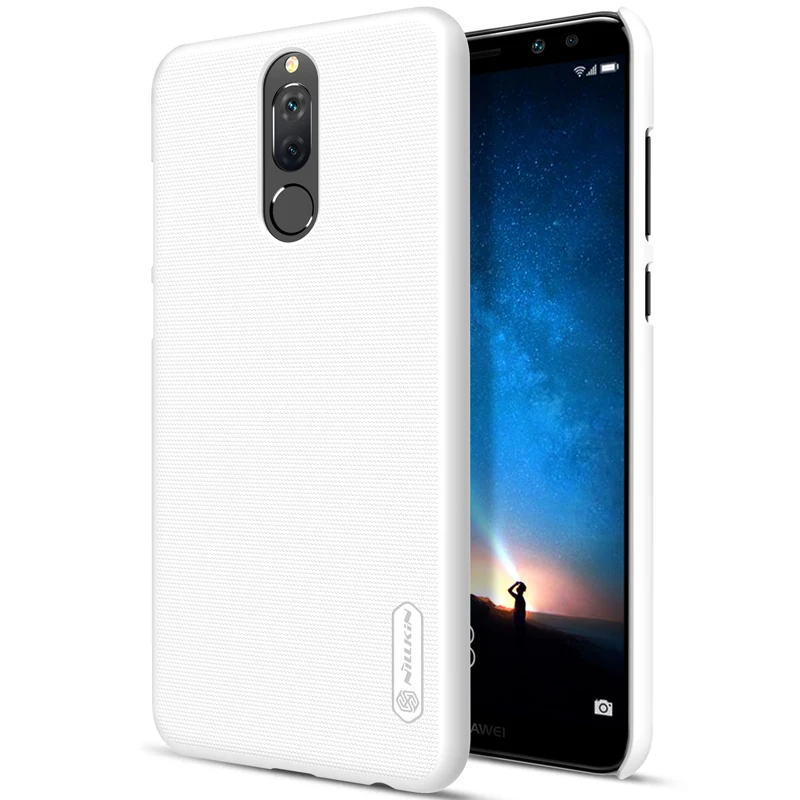 Чехол Nillkin для huawei mate 10 Lite матовый защитный чехол-накладка для huawei mate 10 Lite/Honor 9i Nova 2i с держателем для телефона - Цвет: White