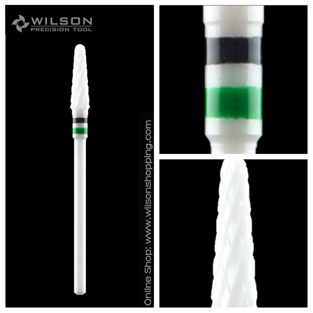 

Conical Shape-Double Coarse-White Solid Ceramic(6300205) - WILSON Ceramic Nail Drill Bit & Zirconia Ceramic Dental Burs