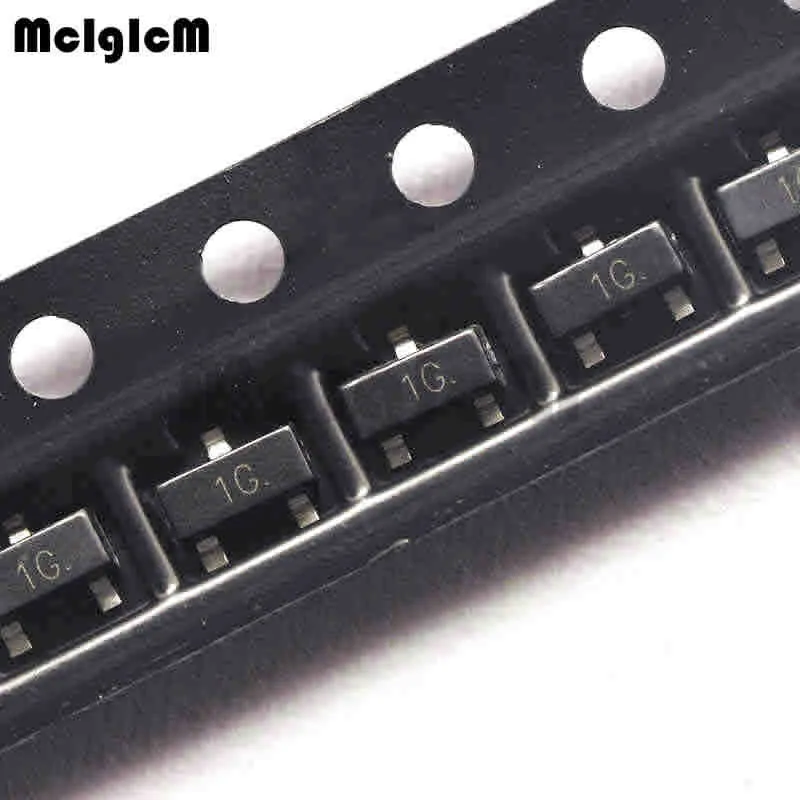 MCIGICM 100 шт. BC847C BC847 СОТ-23 Силовые транзисторы NPN 45V 0.1A