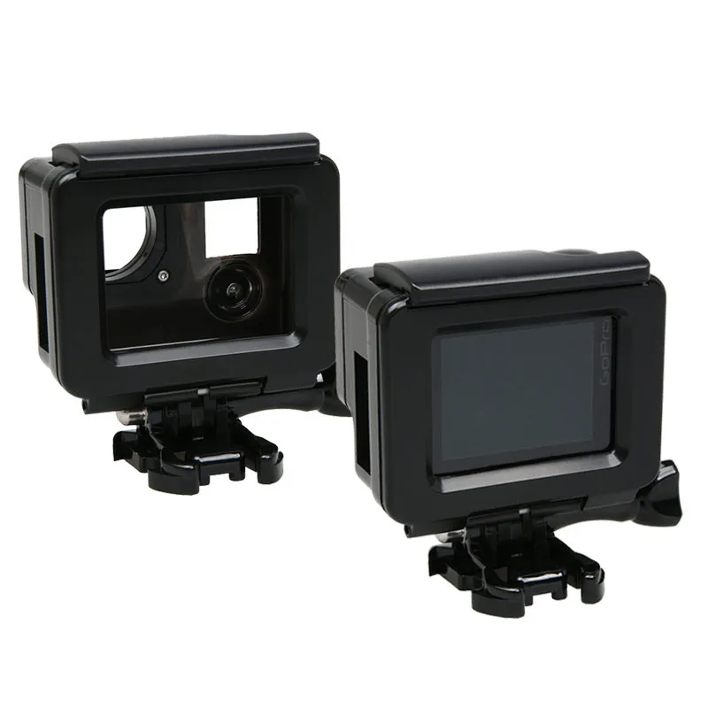 

Skeleton Case Open Side Protective Housing Black Out Protector Cover Hollow Back Door for GoPro Hero 4