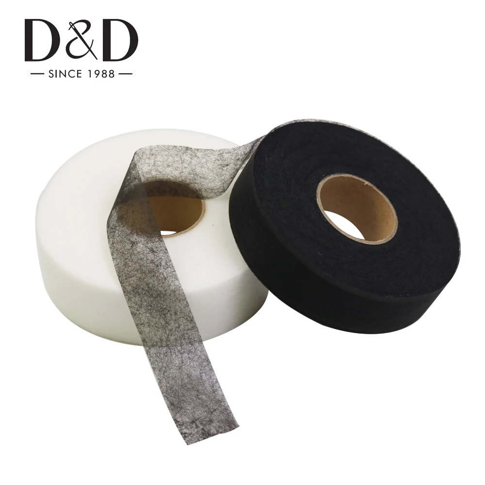 

100m/Rolls Iron On Hemming Tapes Interlinings Linings Double Side Fabric Fusing Tape Bonding Lace Sewing Garment Accessories