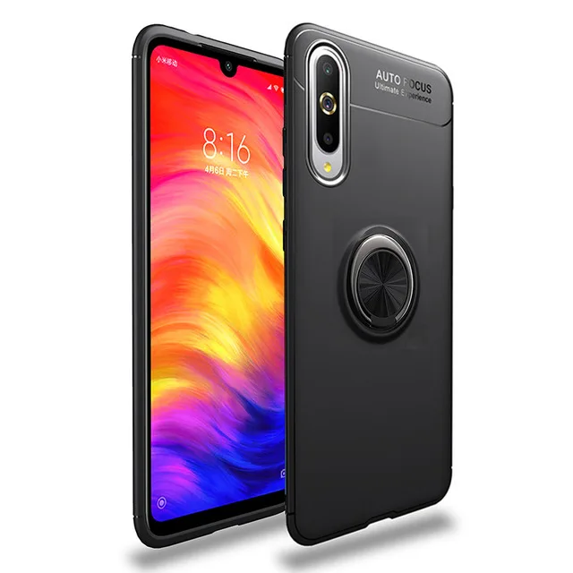 500 шт. силиконовый чехол для Xiao mi 9 mi 8 SE mi 9T Pro A2 Lite A1 F1 Max 3 mi x 2 2S магнитное металлическое кольцо-держатель Подставка для автомобиля мягкий чехол
