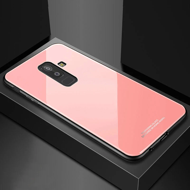YUETUO ТПУ закаленное стекло для задней крышки телефона оболочка чехол samsung galaxy j4 j6 j8