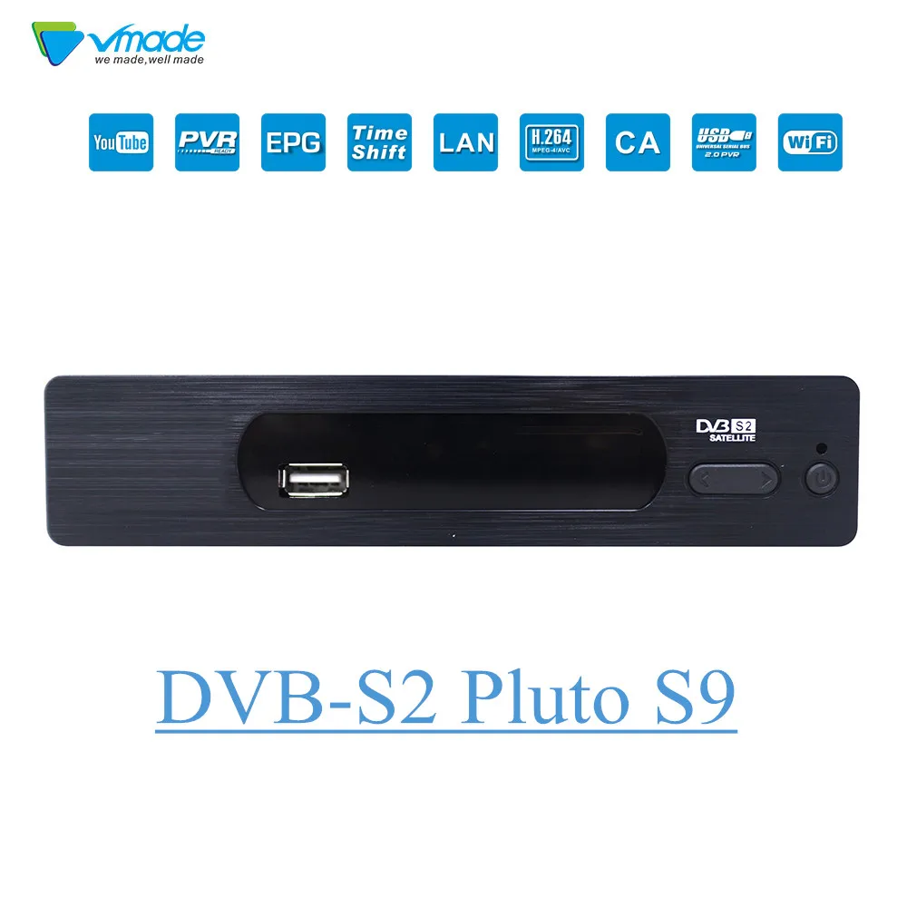 Лидер продаж высокое качество цифровой спутниковый ресивер DVB S2 Pluto S9 Full HD 1080P