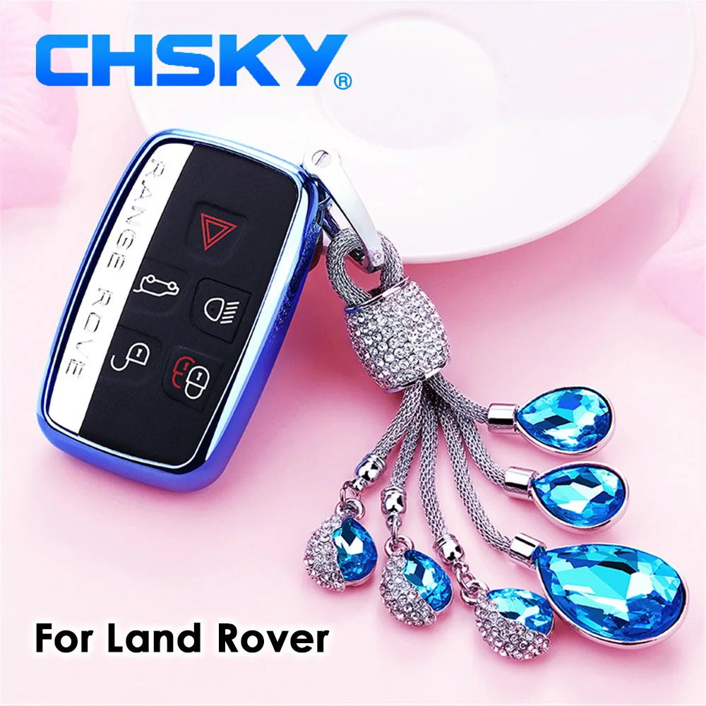 ТПУ чехол для ключей автомобиля CHSKY Land Rover Range SPORT Freelander 2 DISCOVERY 4 Evoque автомобильные