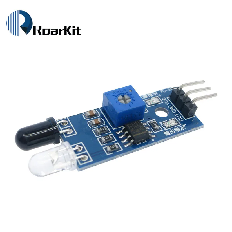 ИК инфракрасный датчик избегания препятствий модуль для Arduino салона автомобиля Робот 3-жильный светоотражающий фотоэлектрический