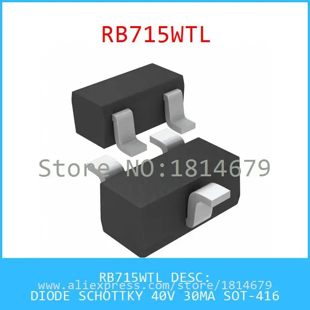Бесплатная Доставка 5 Шт./лот RB715WTL ДИОД ШОТТКИ 40 В 30MA SOT 416 715 RB715|schottky|schottky effectschottky