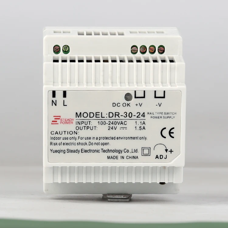 Пластиковый чехол DR-30-12 led переключатель 12 v 2.5a 30 w ac к dc dinrail источник питания Вт