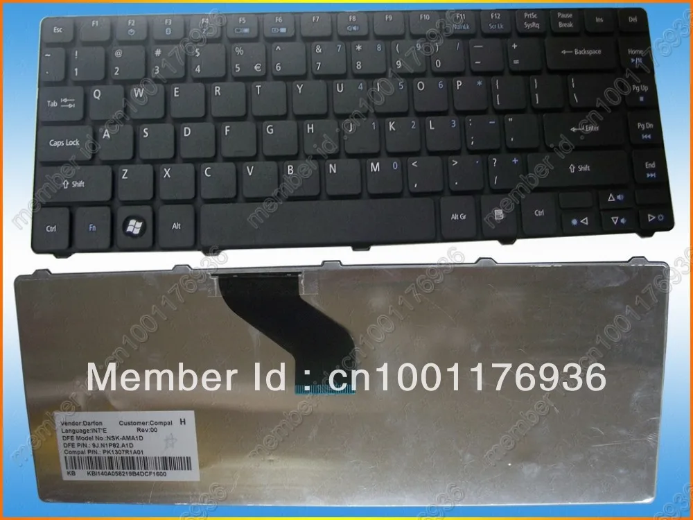 

new laptop keyboard for Acer Aspire 4741 4741G 4741Z 4741ZG 4820T 4820TG us black Free Shipping