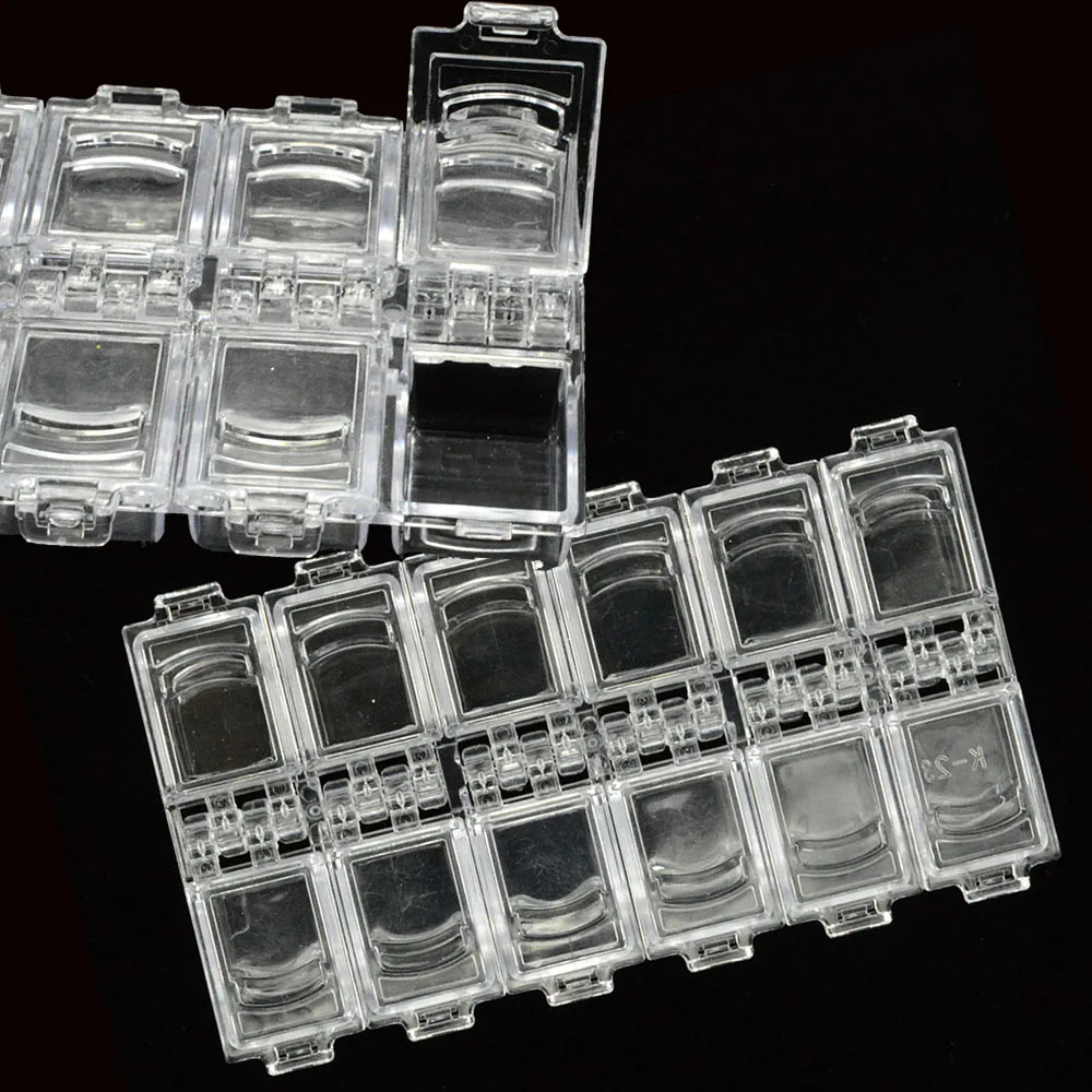 12 отсеков пустые Стразы для дизайна ногтей блестящий декор коробка хранения