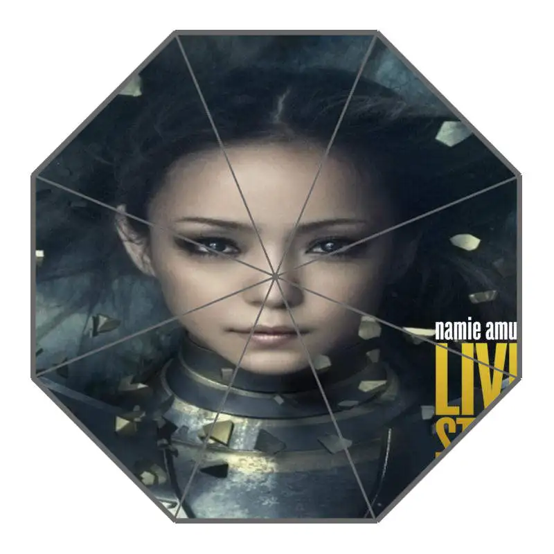 Namie Amuro зонтик с индивидуальным принтом складной зонт от солнца и дождя для путешествий не автоматический декоративный Высококачественный зонтик