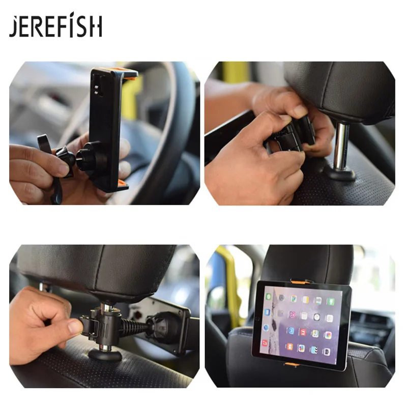 Подставка для телефона JEREFISH автомобильный держатель с креплением на подголовник