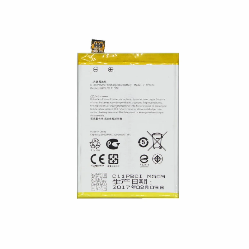 Оригинальный аккумулятор C11P1424 для ASUS ZenFone 2 Z008D ZE551ML ZE550ML Z00AD ZenFone2 5 дюймов 3000