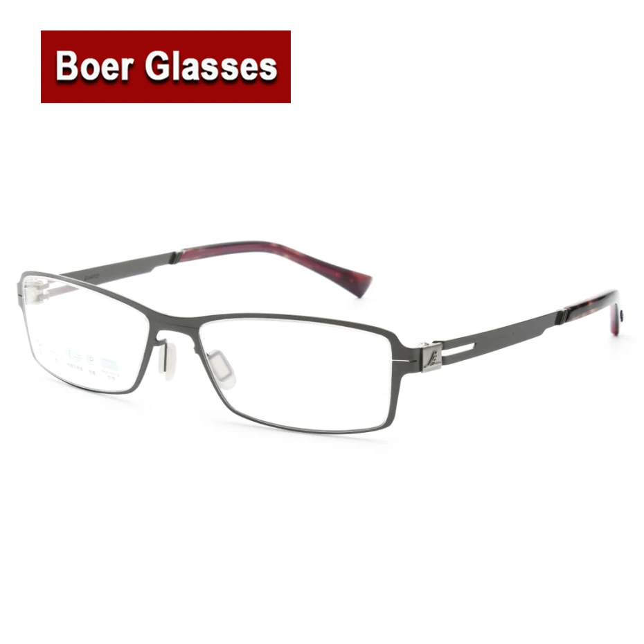 

Ultrlthin squre screwless Eyeglasses special hinge Full Rim Male Myopia Prescription Eye Glasses Metal Eyewear Rxable F211607