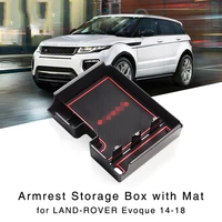 car interior armrest storage box for land rover range rover evoque 2014 2015 2016 2017 2018 center console organizer glove tray