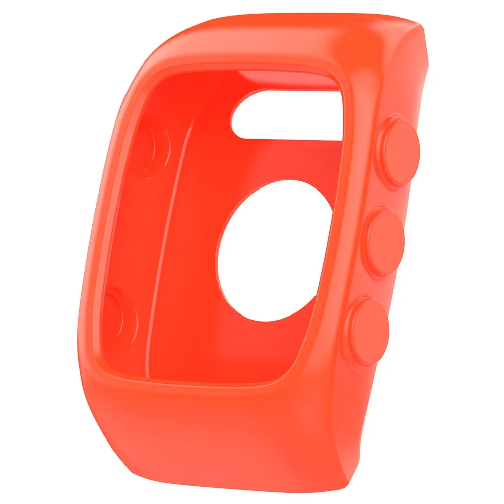 Orange Силиконовый чехол для Polar M430/Polar M400, Смарт-часы для бега, спорт, gps, чехол для экрана, запасная защитная рамка, аксессуары - Цвет: Orange