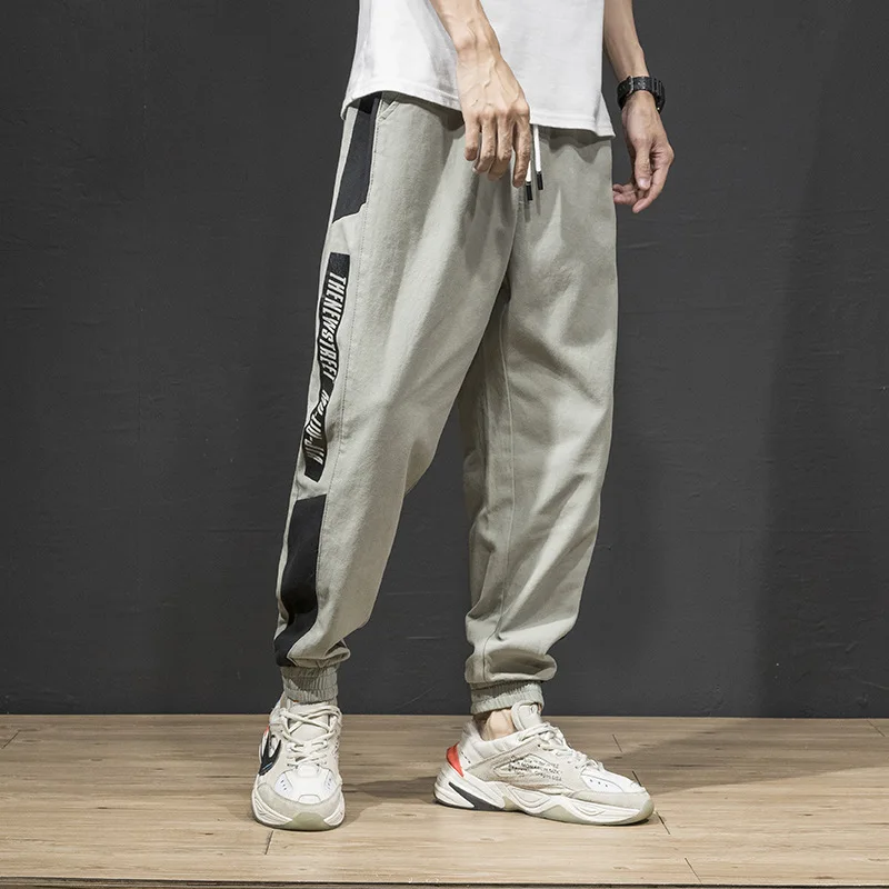 Брюки-карго свободные в полоску стиле хип-хоп | Мужская одежда