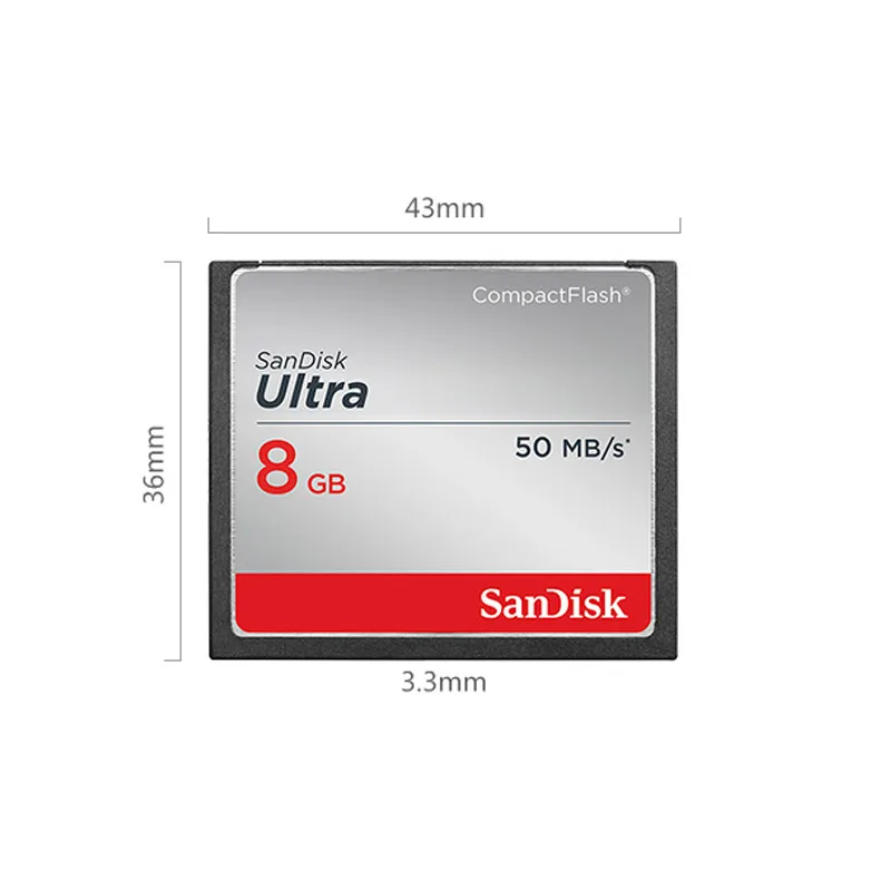 Оригинальная ультракомпактная флэш Карта Sandisk 8 ГБ 16 32 CF карта памяти до 50 Мб/с 4K Full