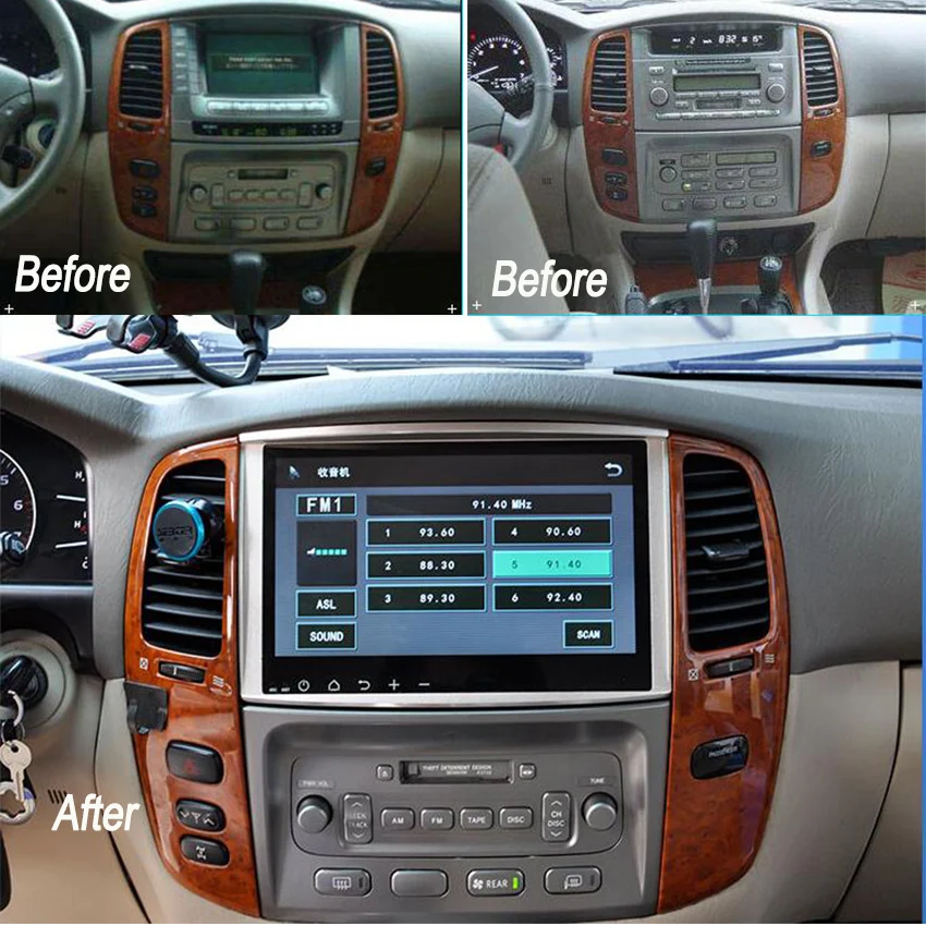 YESSUN для Toyota Land Cruiser 100 Android автомобильный gps-навигация, dvd-плеер мультимедийный Радио сенсорный экран wifi Bluetooth SWC A/C