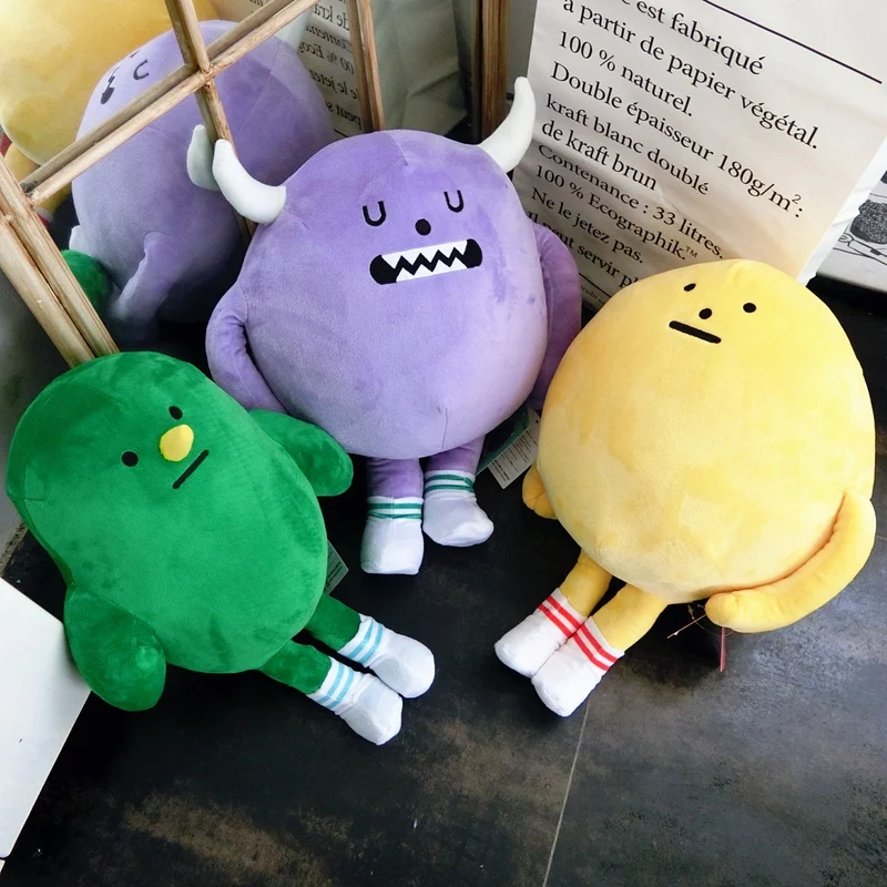 

1 шт. 40 см Корейская липкая Набивная игрушка Monster Lab, подарки-животные, детский подарок на день рождения
