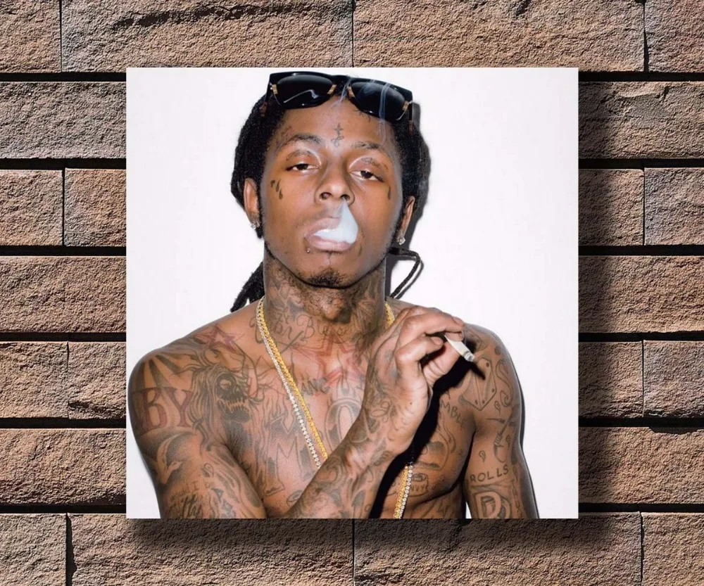 Y440 Lil Wayne Rap Рэппер хип хоп дымовая музыка горячий художественный плакат на холсте