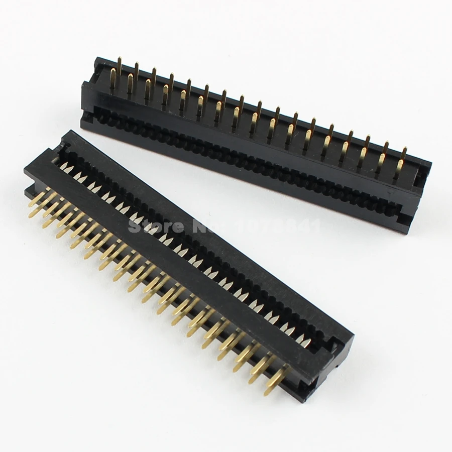 100 шт. 2 54 мм шаг 2x17 Pin 34 Штекерный разъем IDC ленточный кабель переходник|connector