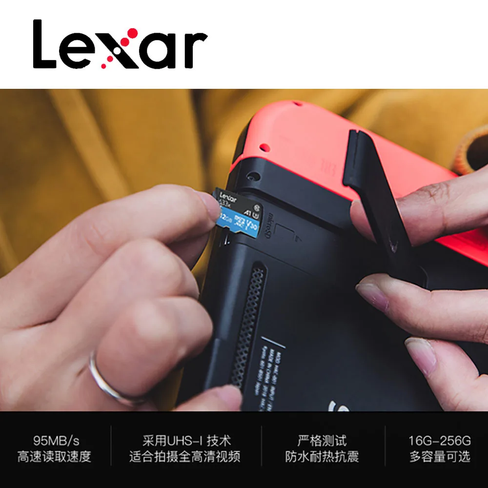 Lexar карта памяти 32 Гб 633X Micro SD Card 64 Гб 128 256 SDXC 95 МБ/с. TF карты флэш-накопитель для ноутбука