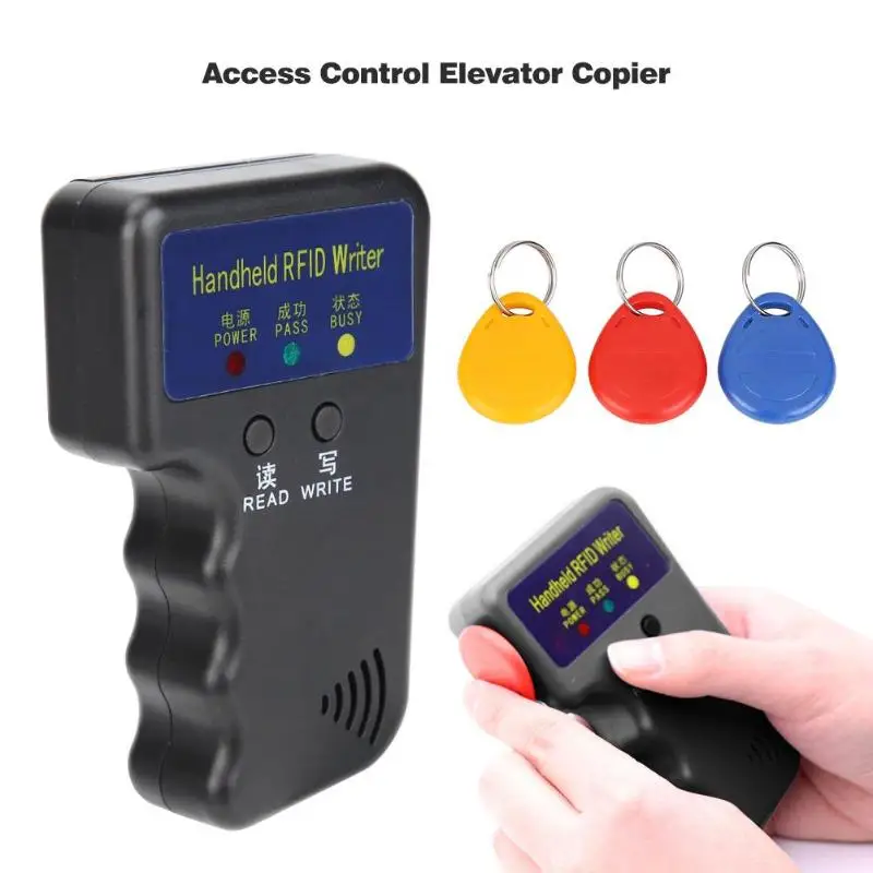 Ручной RFID считыватель 125 кГц записывающее устройство для идентификации ведущая