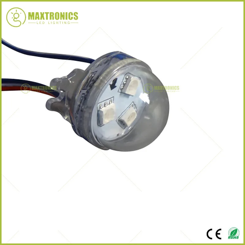 Wholesale price 200pcs WS2811 IC 3leds addressable rgb pixel led module transparent cover DC12V 30mm diameter | Лампы и освещение