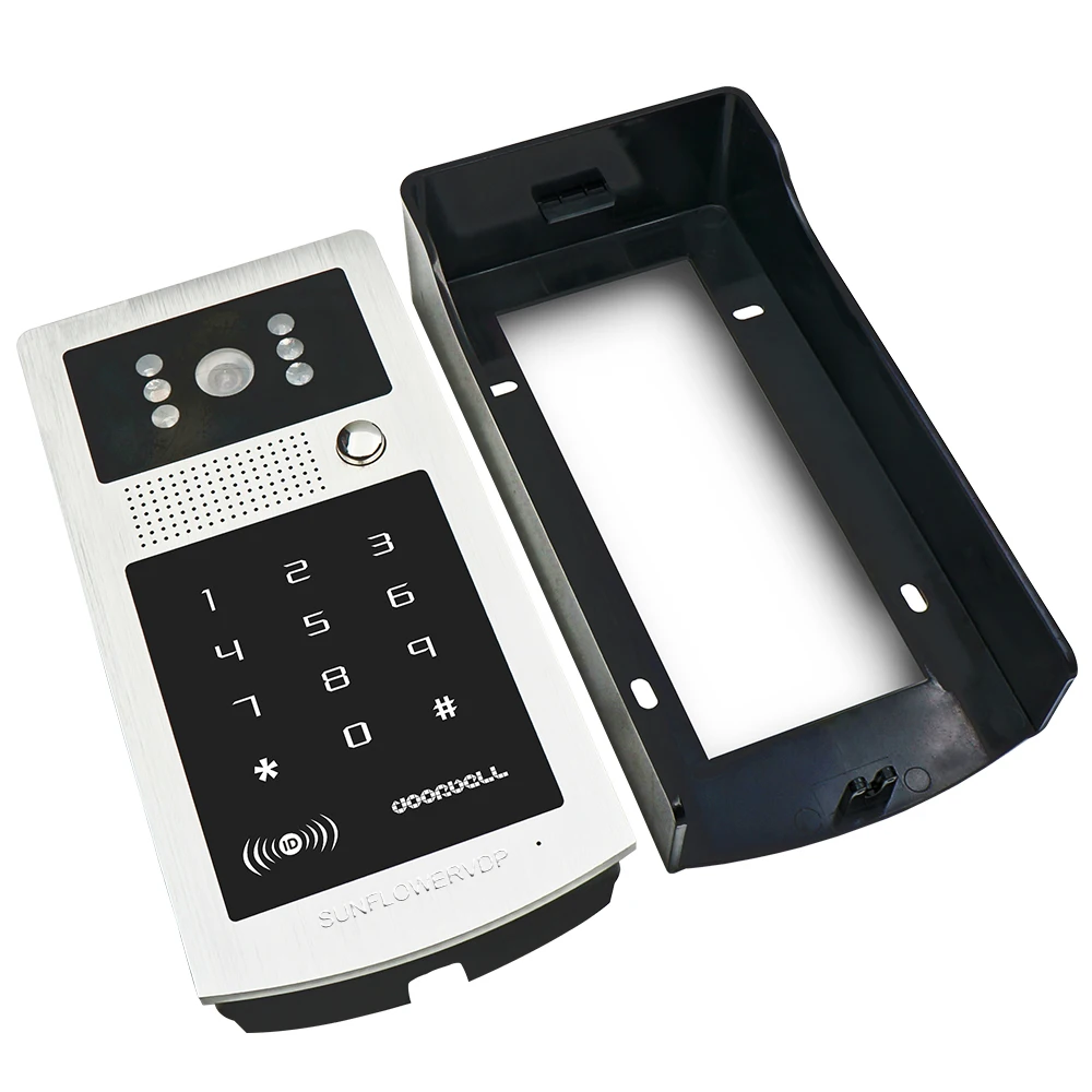 

Intercom System WithMagnetic Door Lock 7" TFT Monitor intercom key+8GB Rfid/Password Unlock Door Phone System IP55 waterproof