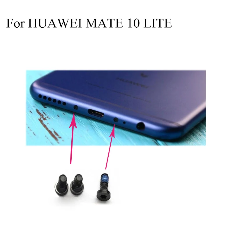 2 шт. черные винты для док-станции HUAWEI MATE10 LITE MATE 10 с гвоздиком мобильных телефонов |