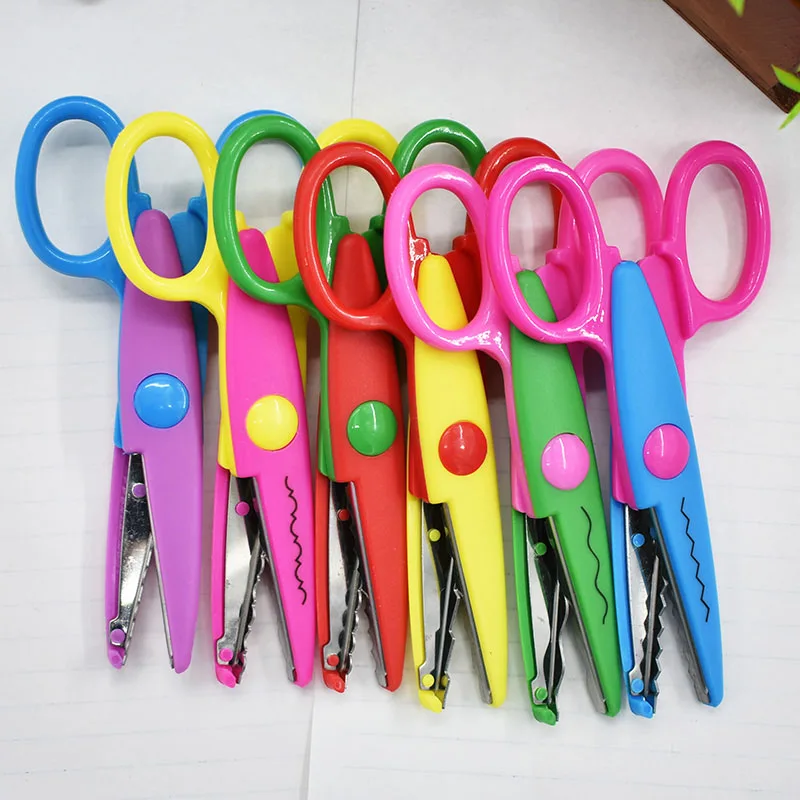 DIY поделка из пластмассы ножницы для бумаги Резак скрапбукинга Детский подарок