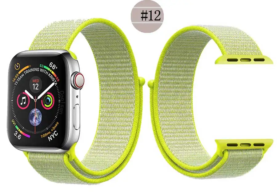 Для мужчин и женщин 38 мм 42 мм 40 мм 44 мм ремешок для apple watch серии 1 2 3 4 тканый нейлоновый ремешок для iWatch 4 цветной узор браслет