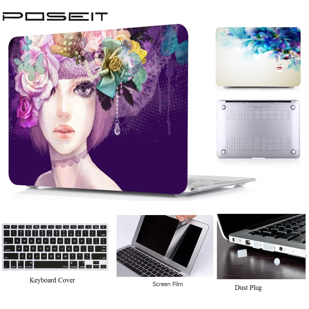 

Laptop Case For Apple New Macbook Pro 13 15 Model A1706/A1989 A1707/A1990 With Touch Bar Print Hard Shell Full Body Cover Case
