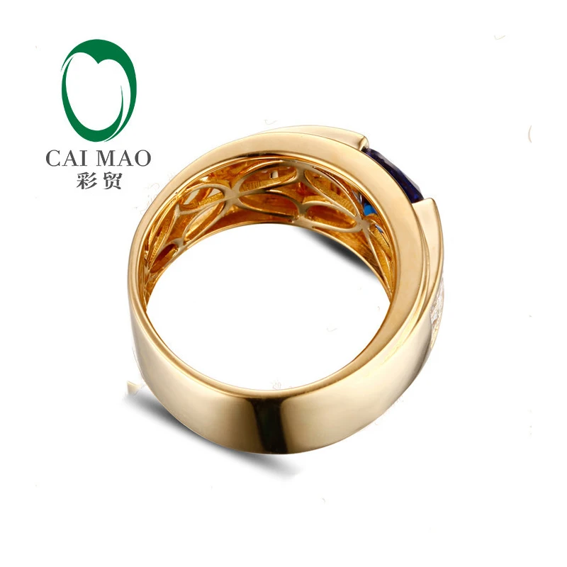 Рисунок 3 - Обручальное мужское кольцо из желтого золота 14 к