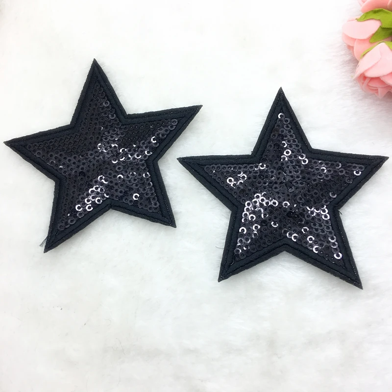 2 шт. 85*85 мм вышитая нашивка со звездами аппликация для ткани мотив|sew on patches|star