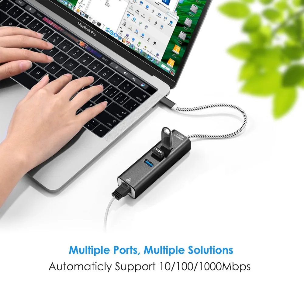 USB-хаб с интерфейсом Thunderbolt 3 4 порта USB 0 | Электроника