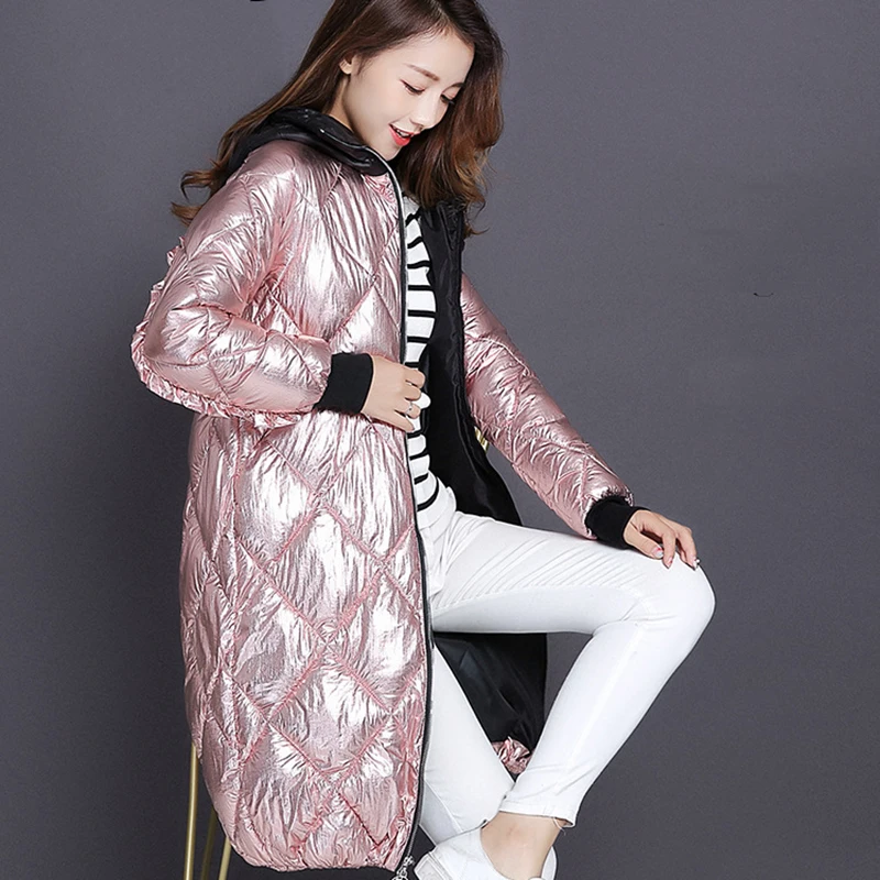 2019 Зимние новые женские парки свободные большие размеры уличные ветровки