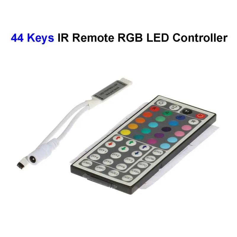 2 шт. DC12V 44 Ключи Беспроводной RGB светодиодный Управление Лер с ИК пульт для SMD 3528 5050