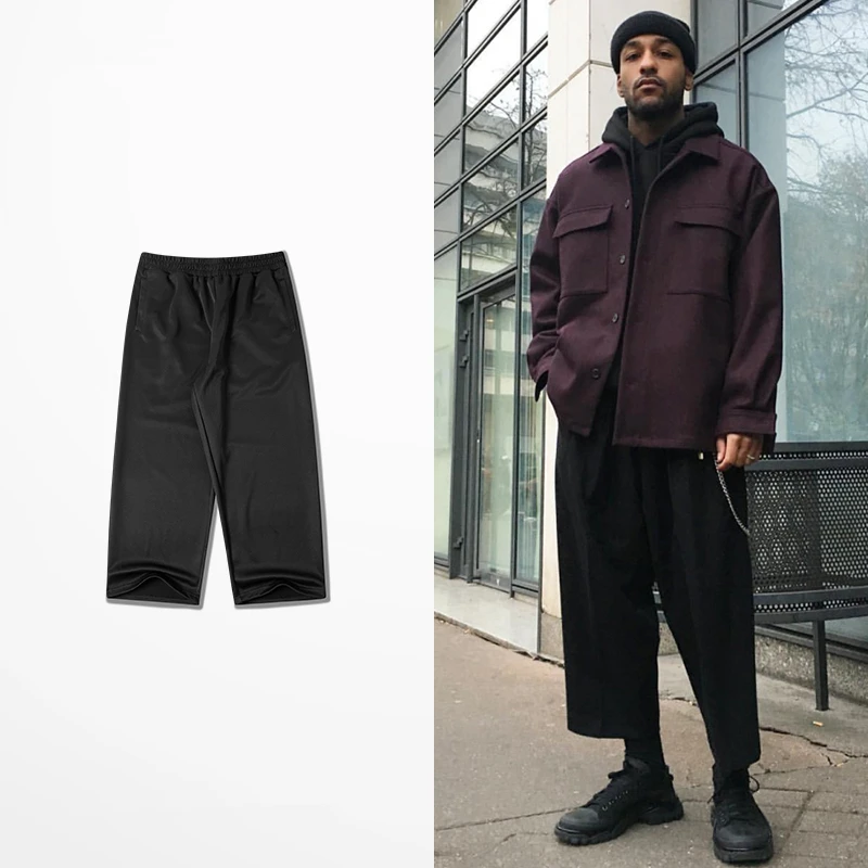 Мужские Широкие брюки Новинка осени 2020 года Свободные в стиле хип хоп Уличная