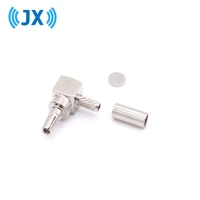 jx rus stock 100pcs crc9 connector crc9 male right angle crimp for rg174 rg316 lmr100 coaxial cable for huawei 3g4g usb modem